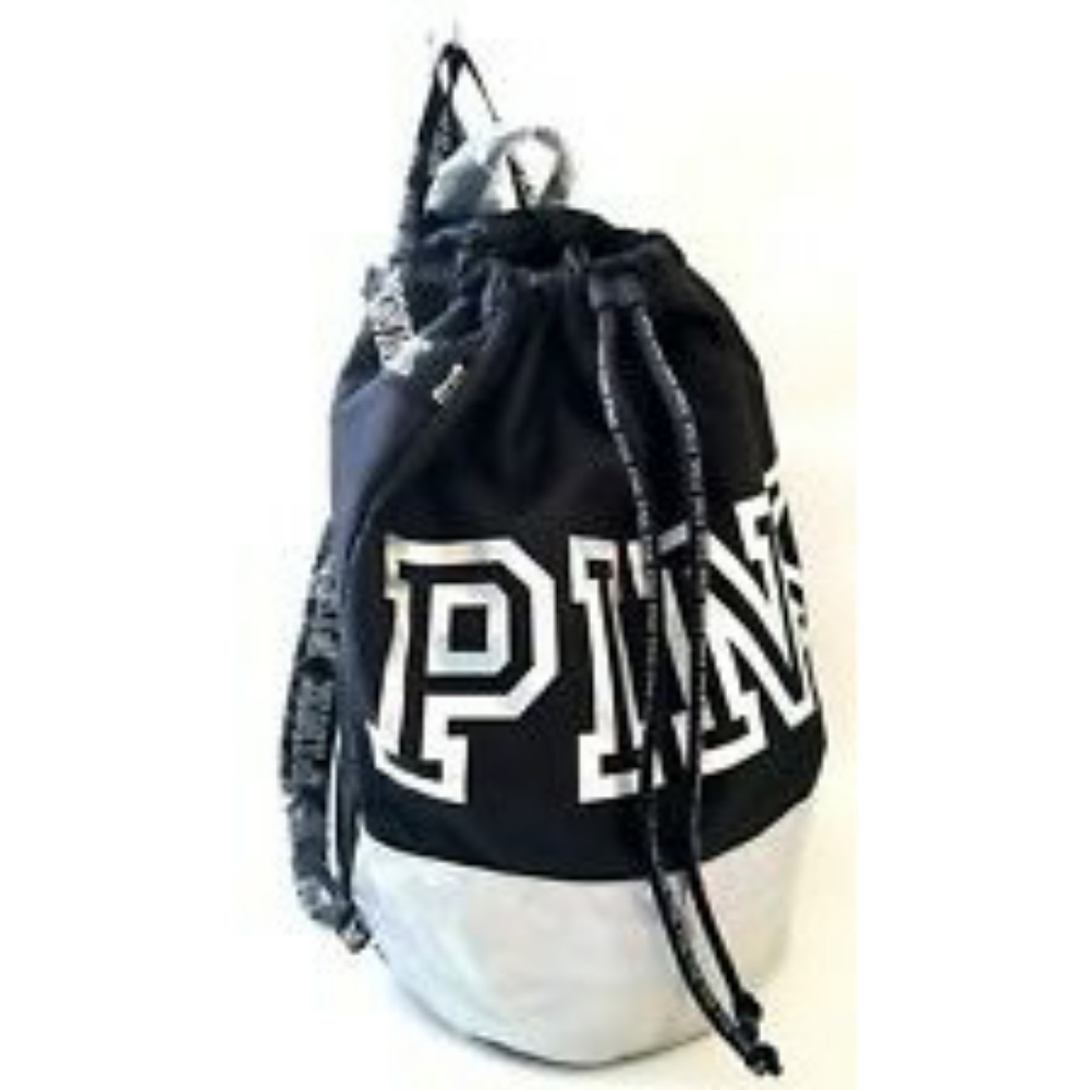 PINK Holo Drawstring Ripstop Backback - Picture 3 of 8